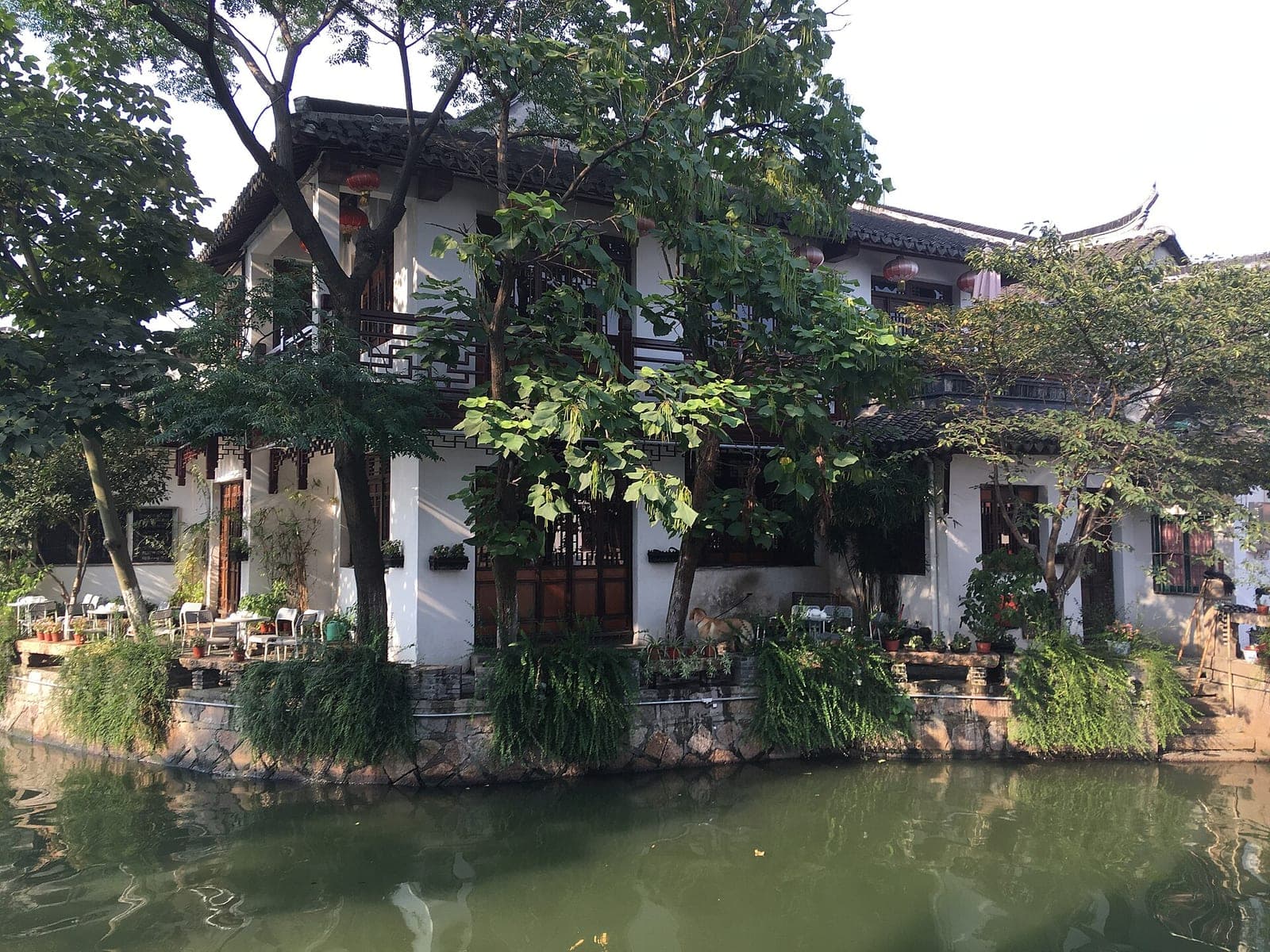 A canal in Zhujiajiao, near Shanghai