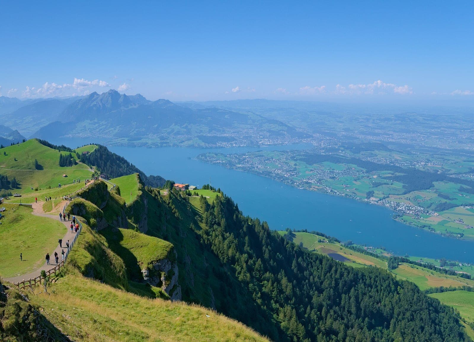 Lake Lucerne and the surrounding mountains