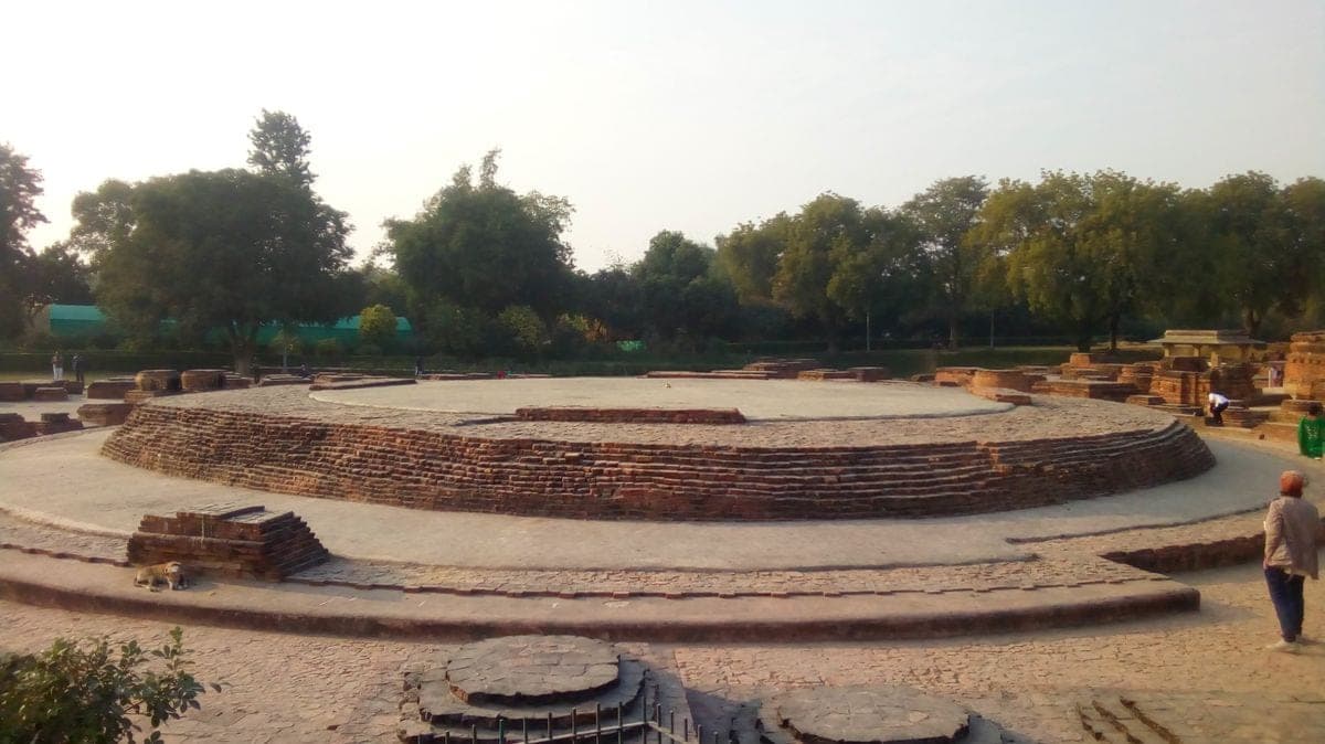 The ancient stupa complex at Sarnath