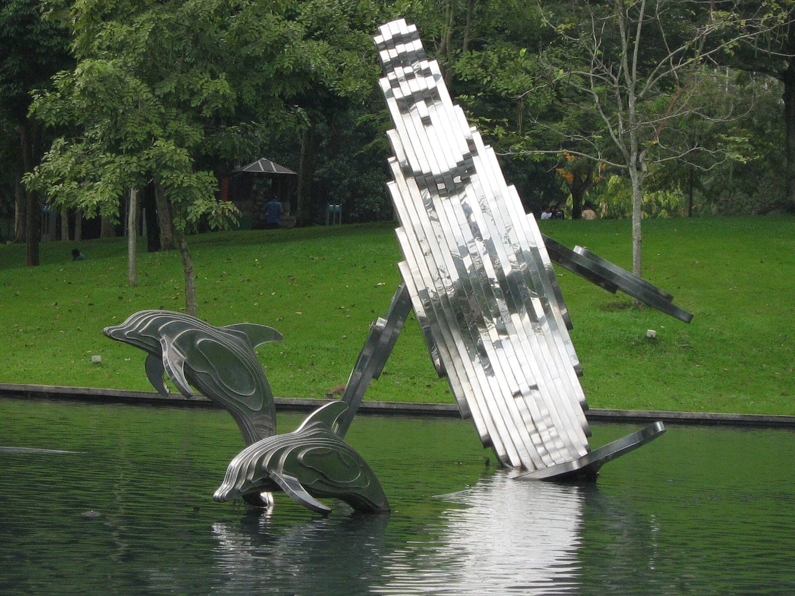 Sculptures and gardens at KLCC Park