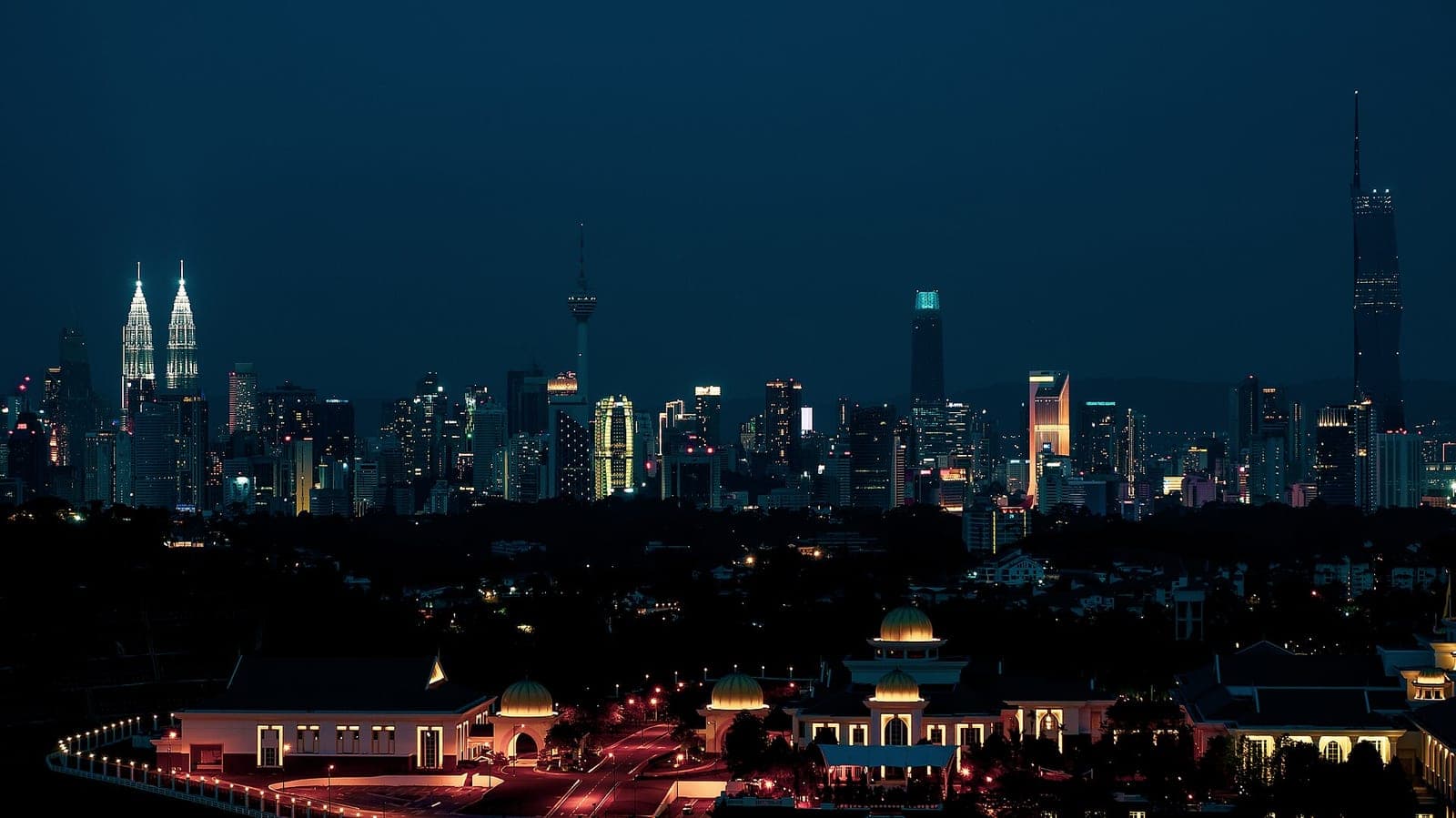 Kuala Lumpur’s skyline at night