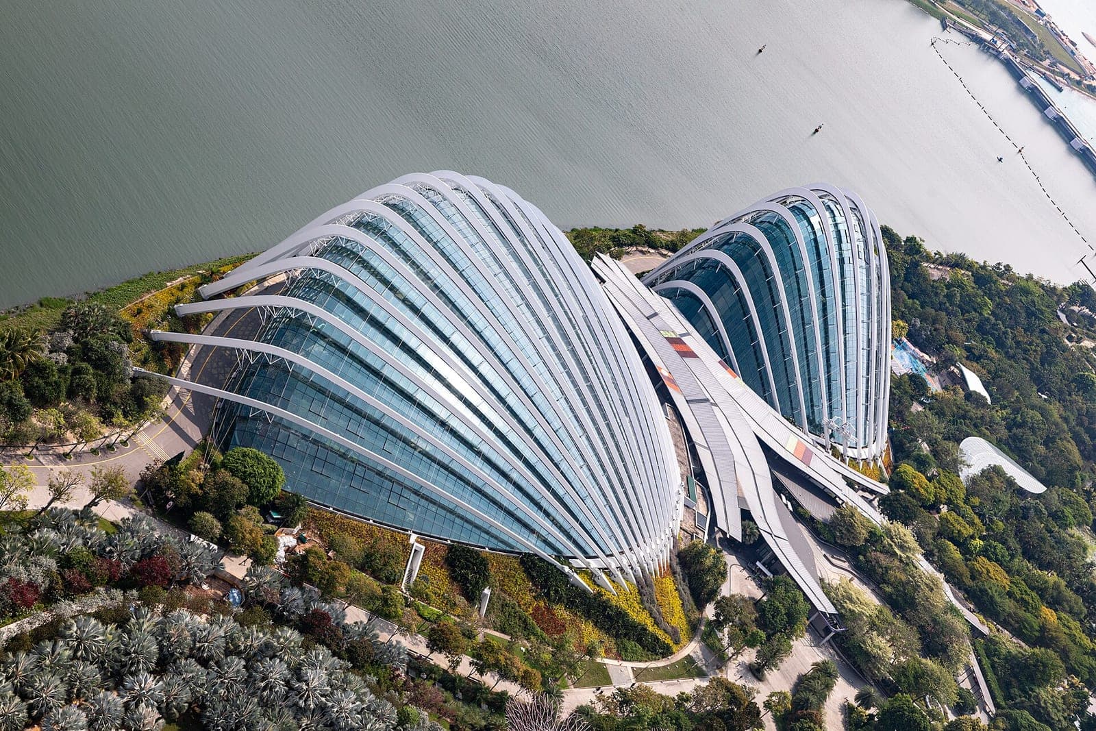The glass domes at Gardens by the Bay
