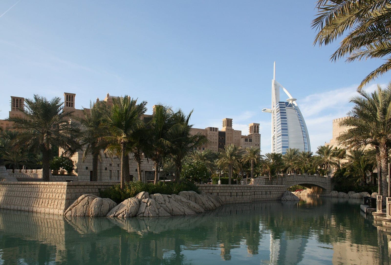 Waterways and gardens at Madinat Jumeirah