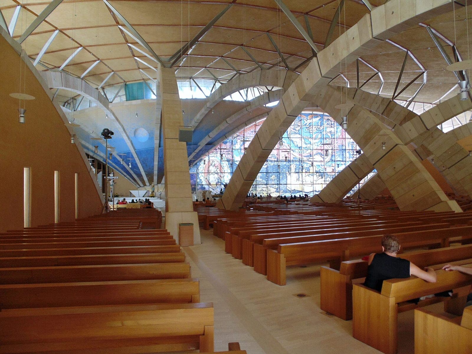 The interior of the pilgrimage church in San Giovanni Rotondo