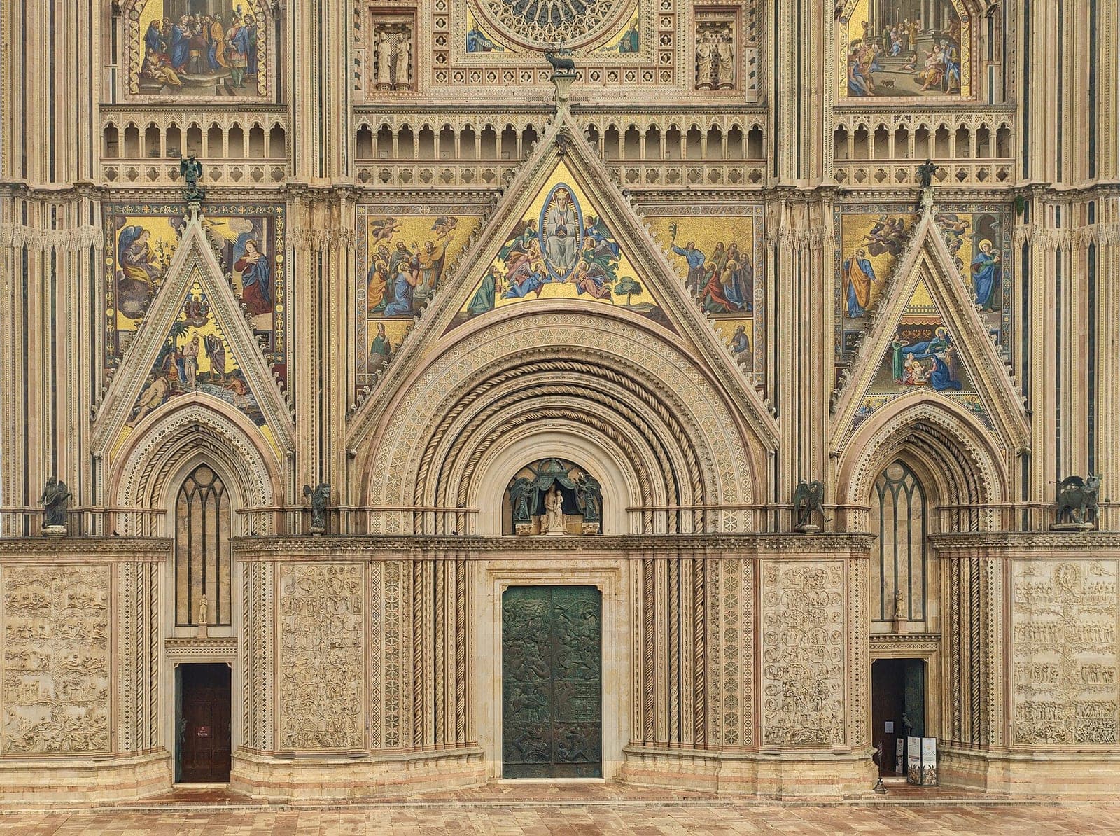 The facade of Orvieto Cathedral