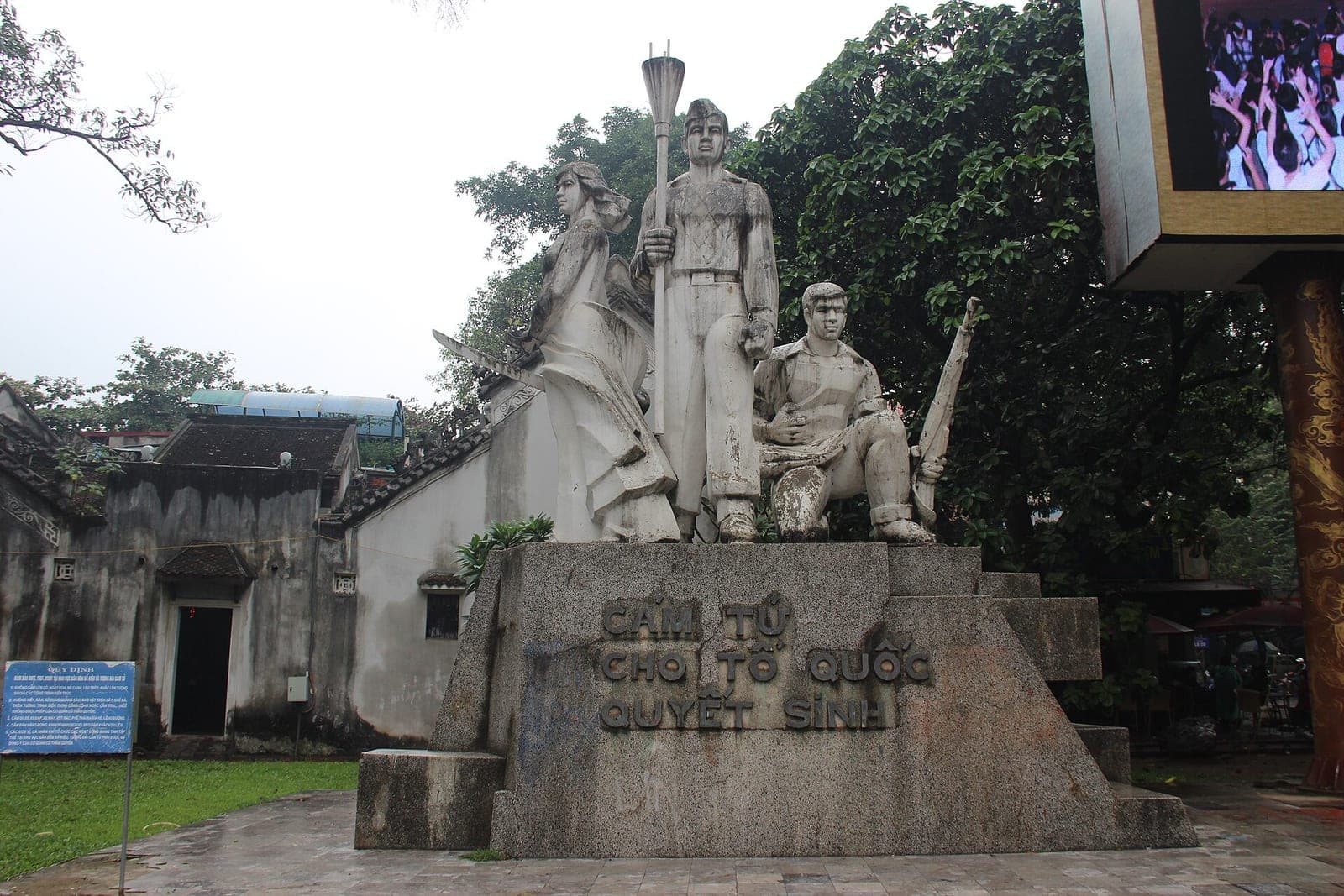 The Martyrs’ Monument near Hanoi’s Hoan Kiem Lake