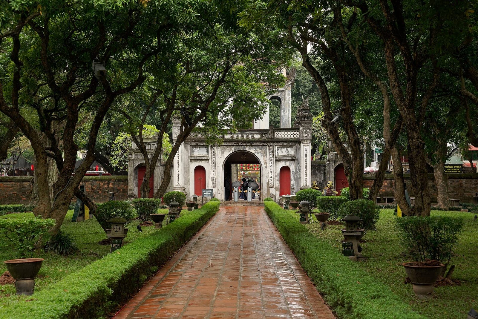 The entrance to Hanoi’s Temple of Literature