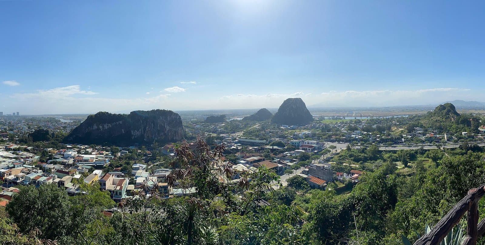The view across Da Nang from the Marble Mountains