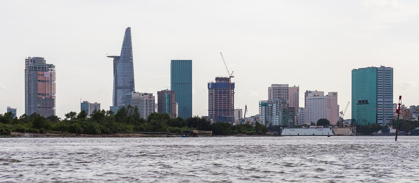 Ho Chi Minh City seen from the Saigon River