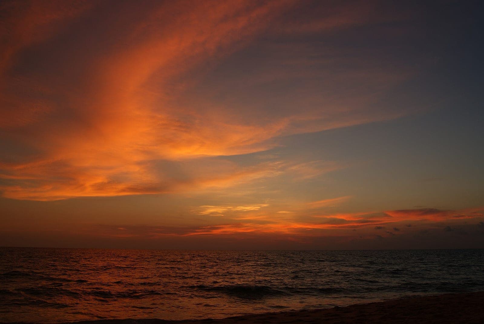 Sunset over the sea at Phu Quoc