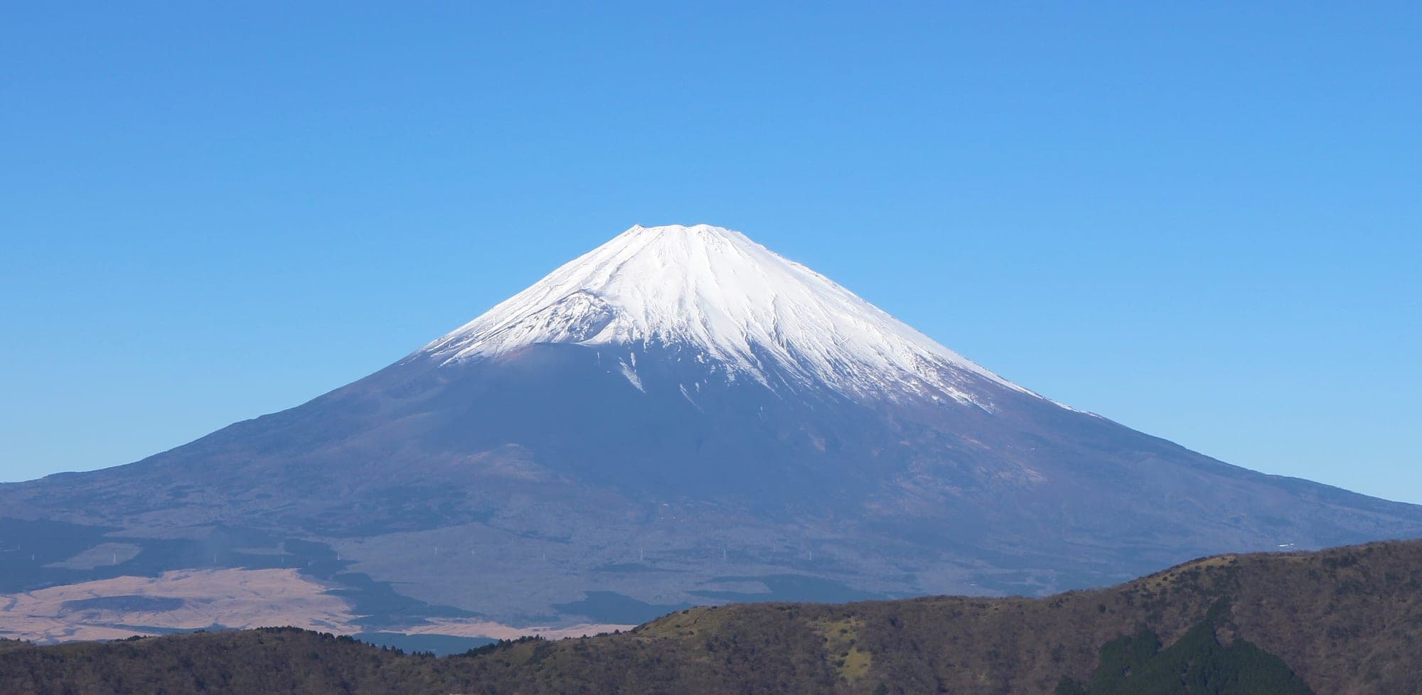 Mount Fuji seen from Owakudani, Japan