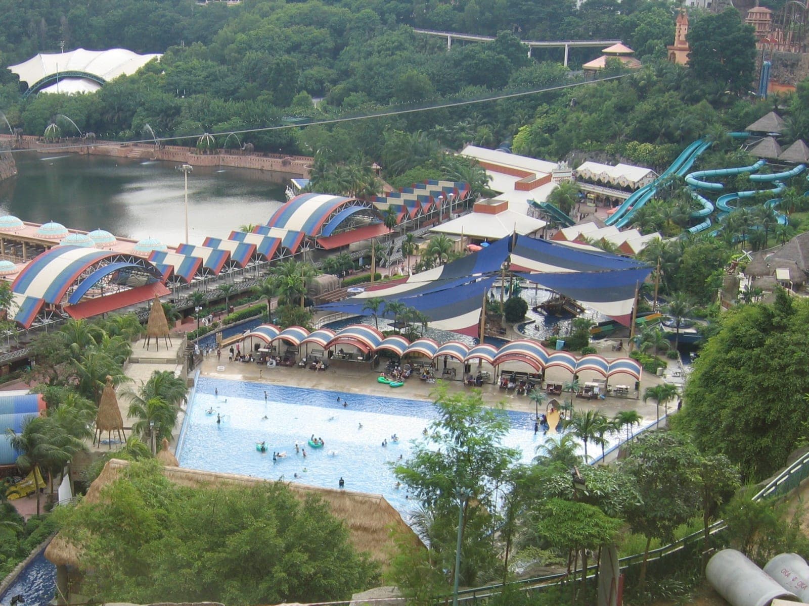 Water slides and pools at Sunway Lagoon