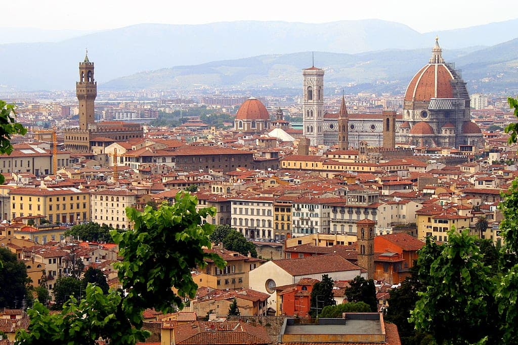 Florence’s skyline and cathedral dome