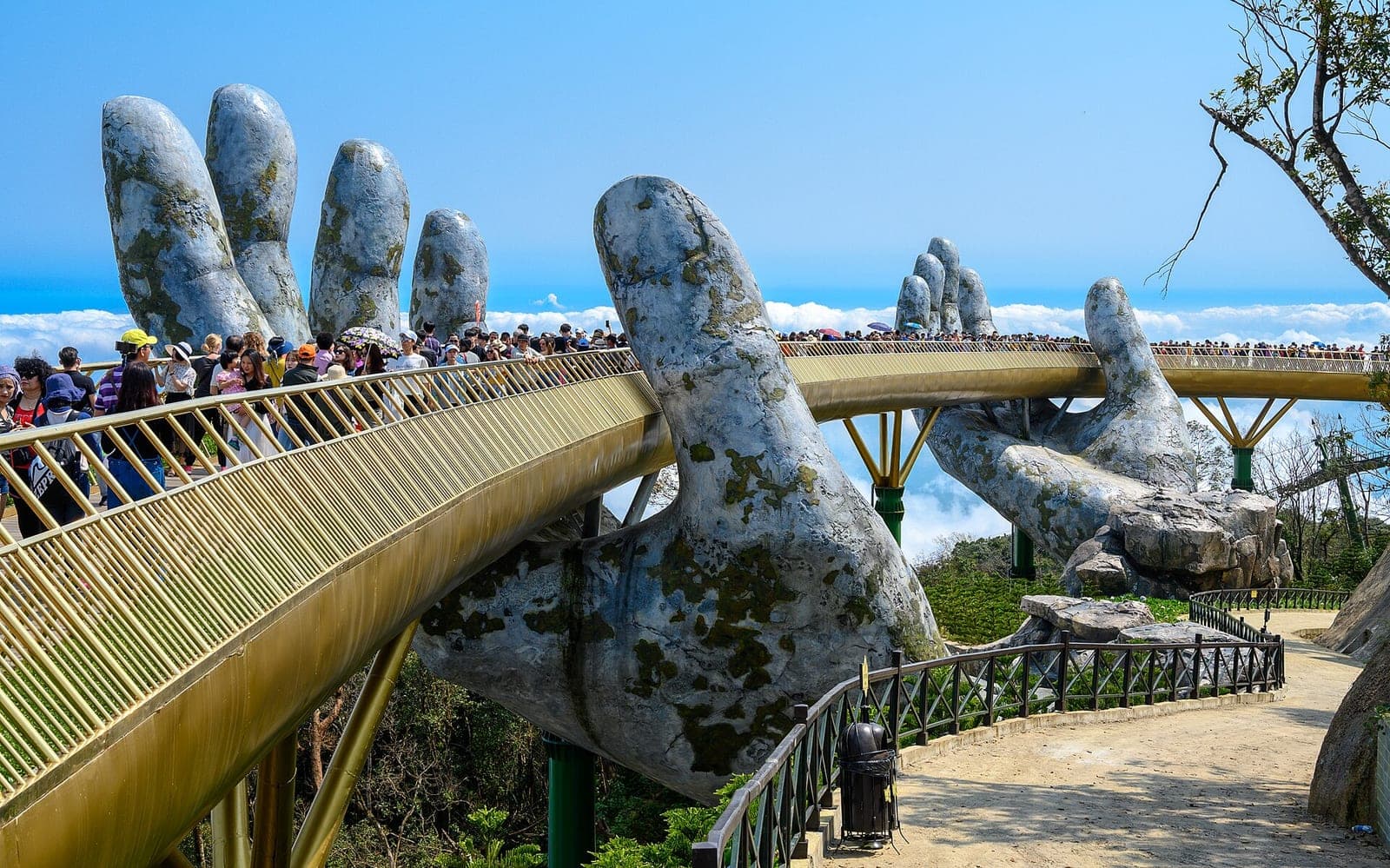 The Golden Bridge at Ba Na Hills, near Da Nang